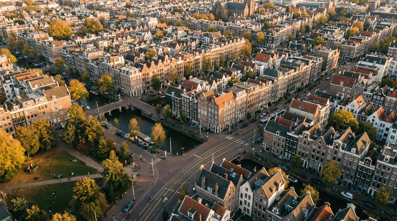 Demografische kaart van de Benelux-regio